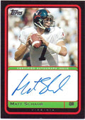 Matt Schaub 2004 Topps Autograph Rookie #T-MS - Atlanta Falcons Virginia Cavaliers