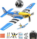 4-Channel Remote Control AircraftP51 Mustang 4-CH RC PlaneReady to Fly RC Plane for Adult with X-Pilot Stabilization System One Key Aerobatics 2.4GHz 6-Axis Gyro