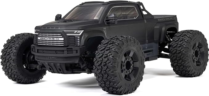 ARRMA RC Truck 1/10 Big Rock 4X4 223S BLX BRUSHLESS Street Truck RTR (Batteries and Charger Not Included) with DSC (Black) ARA4312V4T1