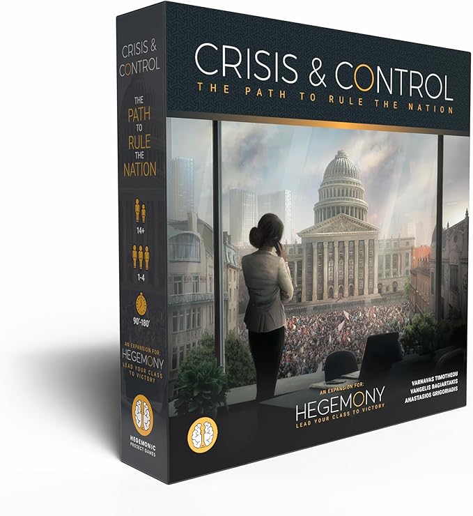 Hegemony: Crisis &amp Control Expansion - Add New Automas &amp Modules Solo Play Unique Asymmetric Card Driven Game Board Game Ages 14+ 1-4 Players
