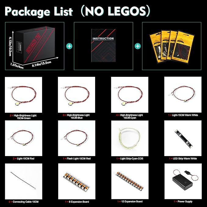 VONADO LED Light Kit Compatible with Lego Millennium Falcon 75375 - Creative Lighting Set Accessories