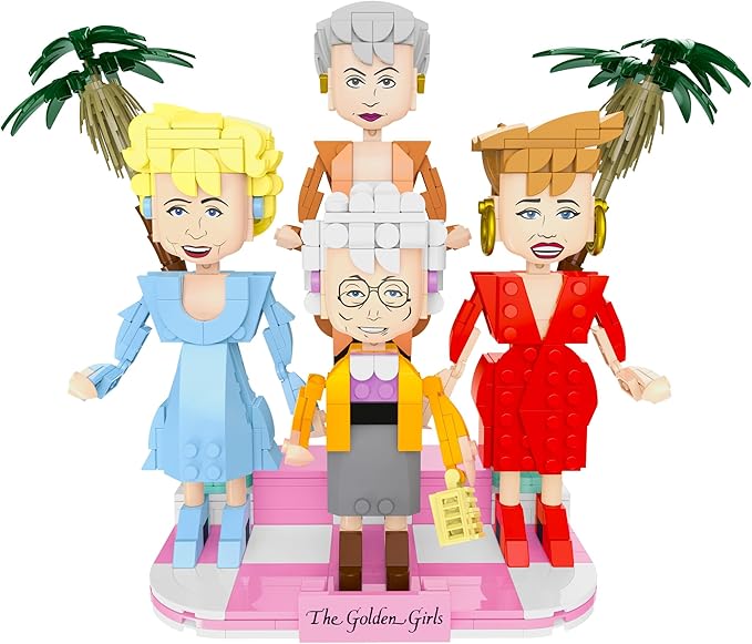 Brickcraft The Golden Girls Building Blocks Set 734 PCS Brick Toy Kit for Ages 8+ Retro TV Show Collectible Figures Model Fun Display Build for Adults &amp Fans Nostalgic Gift and Xmas Present