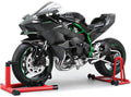 HTLNUZD 1/6 Scale H2R Alloy Diecast Motorcycle with Sound &amp Light Features High Gloss Spray Finish Rubber Tires Premium Collectible Gift
