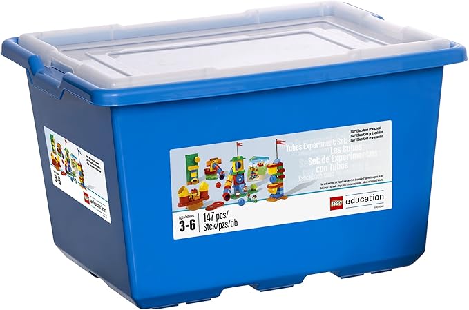 LEGO Tubes Experiment DUPLO Set 9076 Fun STEM Educational Toy STEAM Learning for Girls and Boys Ages 1.5 and up (142 Pieces)