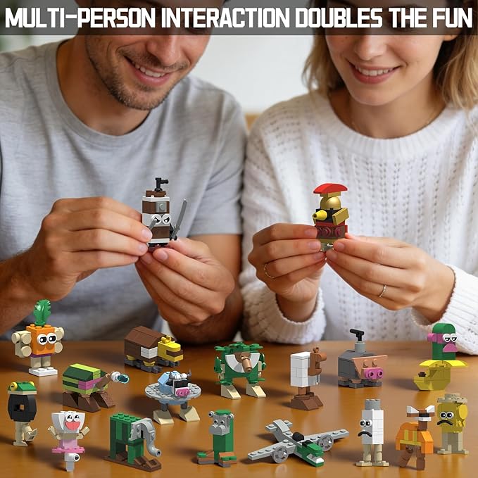 Italian Brain Rot Unique Cartoon Characters Building Blocks 18 in 1 Educational &amp Entertaining Gift Idea for Adults Building Blocks