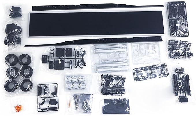 TOUCAN RC HOBBY US in Stock RC Chassis Flatbed Semi Trailer for DIY Model 1/14 Tractor Truck