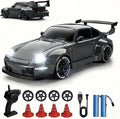 1:24 Scale RC Drift Car with LED Lights 25km/h 4WD High Speed Dual Batteries 50+ Min Play 2.4GHz Remote Control Multi-Surface Drift Tires Racing Toy Vehicle for Adults Boys Girls Storm Drive