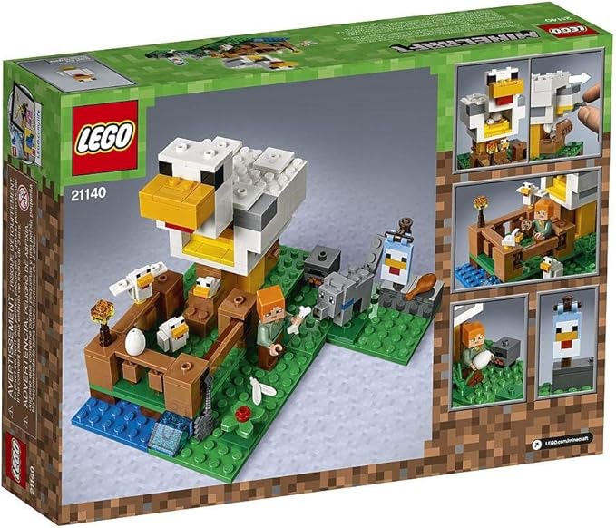 LEGO Minecraft The Chicken Coop 21140 Building Kit  84 months to 168 months(198 Pieces)