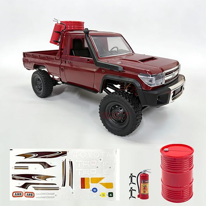 YUCT MN82 1/12 Toyota LC79 RC Rock Crawler 4x4 Off Road Pickup - 2.4Ghz RC Truck with 1200mAh Battery Extra Decor Parts All Terrain RTR for Adults