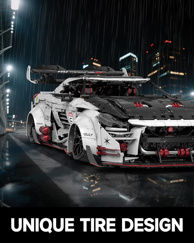 JTBBOY 1:8 Scale Race Car Building Set for Adults Model Kit for Adults to Build Collectible Car Building Kits Supercar with Authentic FeaturesDisplay Model for Home or Office(3939PCS)