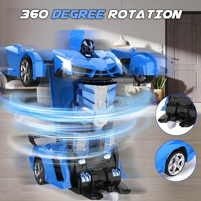 Transform Remote Control Car Toy for Kids 4-8 Remote Control Car for Boys 4-7 Transform Cars for Boys 4-6