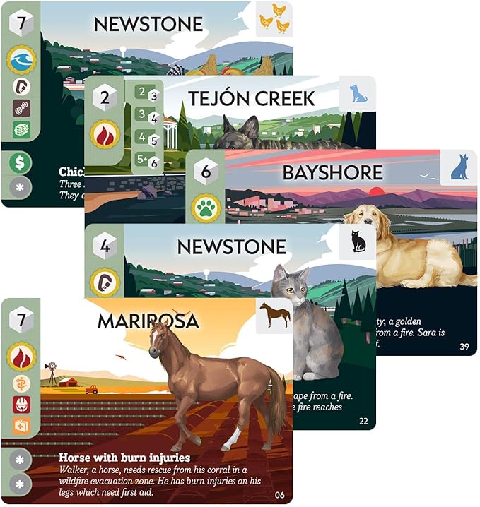 Animal Rescue Team by Play To Z | Cooperative Disaster Rescue Game | Save Cats Dogs &amp Farm Animals | Family Game | Ages 8+ | 2-4 Players | 2026 Origins Award Nominee