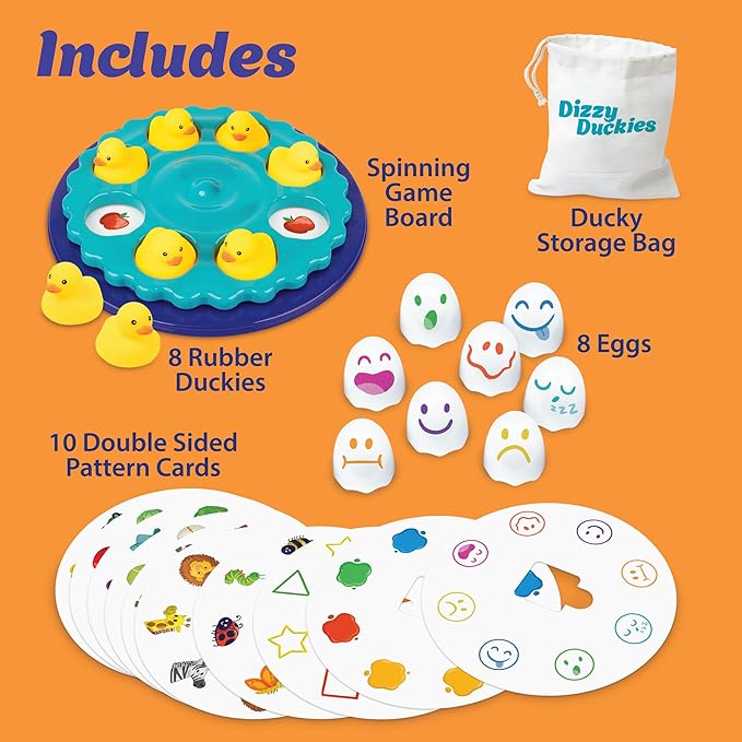 MindWare Dizzy Duckies Early Learning Matching Game - Preschool Game for Toddlers