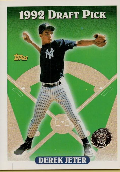 DEREK JETER ROOKIE CARD - 1993 TOPPS1992 DRAFT PICK BASEBALL CARD #98 (NEW YORK YANKEES) FREE SHIPPING