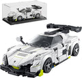 Technic Sports Cars Building Block Set with Display Case Speed Race Car Building Toys Collectible Model Cars for Home Decor Christmas Birthday Gift for Adults and Kids 6 and up (320+pcs)