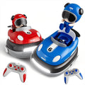 2-Player Battle 2-5 rc Car Toddler Boys Easter Toy | Cartoon Remote Control Bumper Cars with Light &amp Sound – Racing Set (Drift + Collision Modes) | 360° Spinning | Rechargeable Kids’ Race Cars