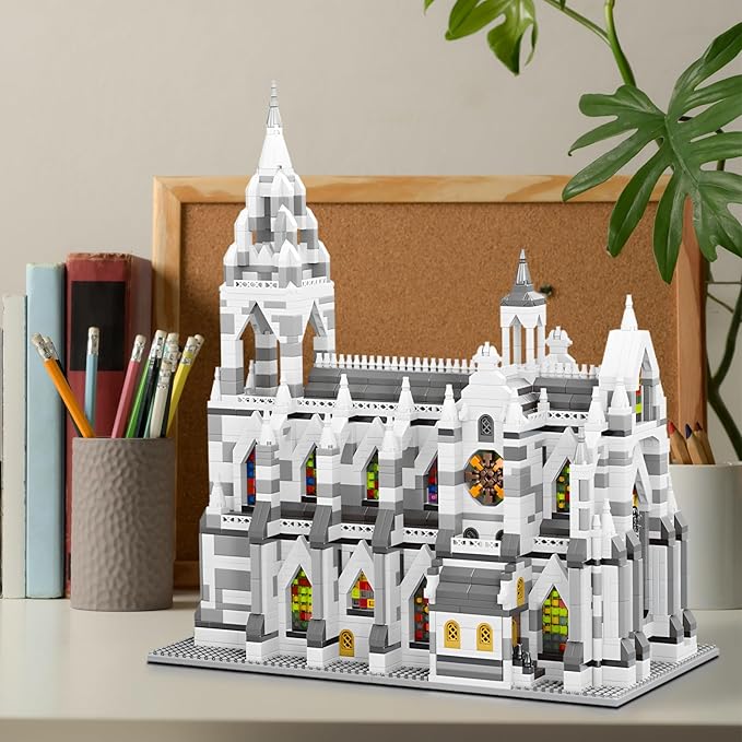 Miniature Building Blocks Cologne Cathedral Model Set (3598 Pieces) - Building Toys Suitable for Children and Adults as Gifts