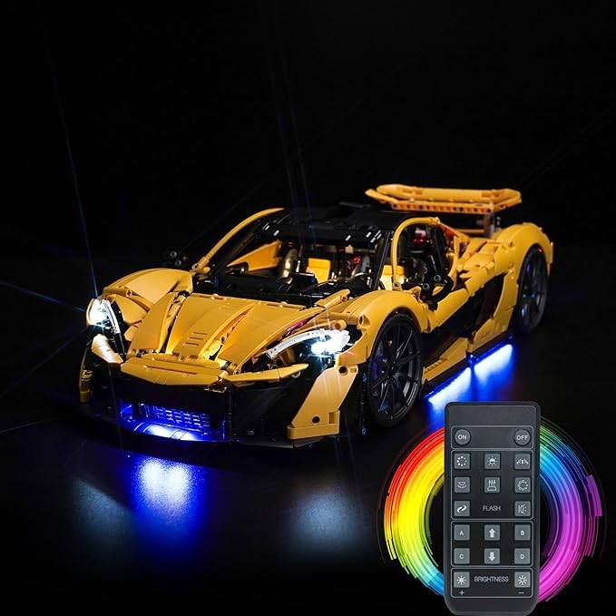 Upgraded Led Light Kit for Lego McLaren P1 42172 Building Set RC Version Compatible with Lego 76295 Gift Idea for Adult Builders and Fans(Model Not Included)
