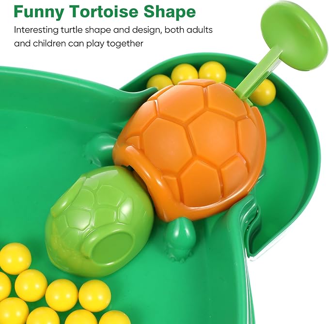 Turtle Board Game: Hungry Board Game for Kids - Table Bean Chessboard Pre-School Early Educational Toys for 4-2 Players Ages 2+