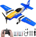 RC Plane 3-Channel 2.4GHZ RC Airplane P51D Mustang Fighter with 2 Batteries KF602 Remote Control Plane Gyroscopes Stabilization System Easy to Fly Suitable for Beginners Kids Adults