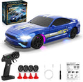1/43 RC Drift Car Mini Drifting RC Car with Gyro 2.4GHz Full Proportional Drift Cars 4WD RTR Remote Control Cars with Colorful Lights High Speed Fast Racing Vehicle Gift for Kids Boys Adults