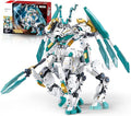 Mech Building Sets 2 in 1 Transforming Dragon Warrior Building Toys for Adult and Kids Age 8 9 10 11 12 Compatible with Lego Mech Set 731 PCS