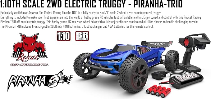 Redcat Racing Piranha-TR-10 Piranha Tr10 Truggy Blue