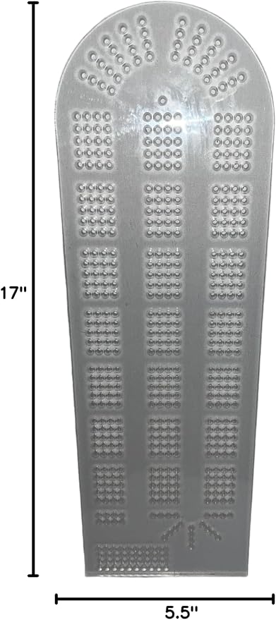 Cribbage Board Template - 4 Lane