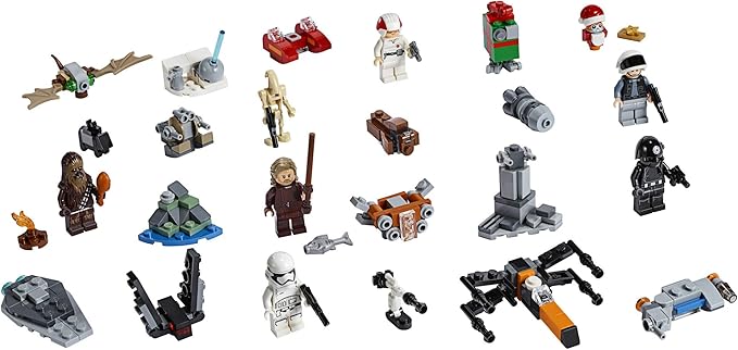 LEGO Star Wars 2019 Advent Calendar 75245 Holiday Gift Set Building Kit with Star Wars Minifigure Characters (280 Pieces)