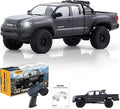 FMS FCX24 TOYOTA TACOMA 1/24 RC Crawler 4x4 RC Truck Crawler Official Licensed Scale RC Rock Crawler with 2-Speed Transmission High Torque Motor All-Metal Bearings RTR RC Car for Adults (GRAY)