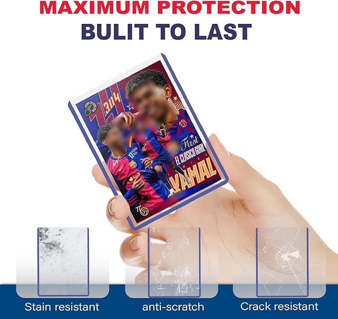 500 Hard Card Sleeves Card Toploaders for Protection for Baseball Football Premium Top Loaders for Cards Ensuring Safety (500 Hard Sleeves)
