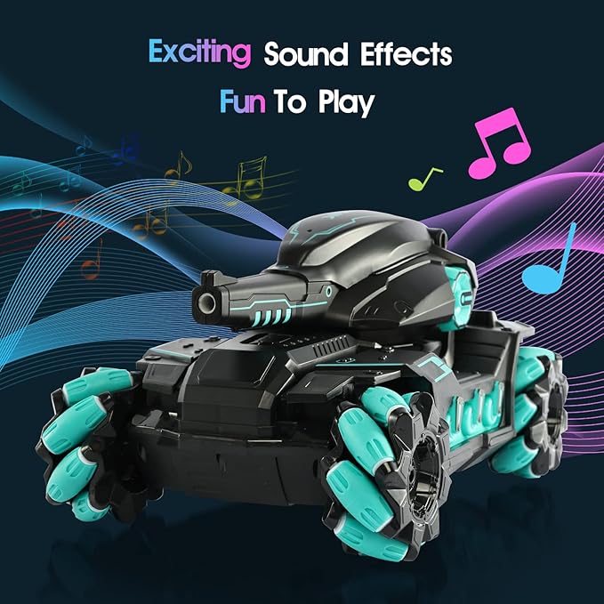 RC Tank That Shoots BBS Nerf Tank Toy Kids Gift RC-Remote-Control-Tank-Toy for 8 Year Old Boy Toys Hand Controlled RC Car with Water Bullet Nerf Robot Hand Remote Control Car for Boys Age 8-12