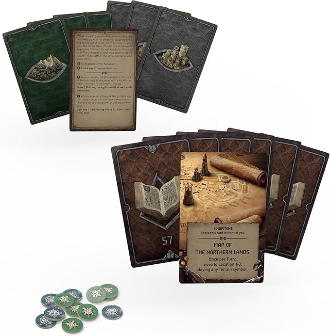 The Witcher Old World ADVENTURE PACK - Face New Challenges with 200 New Exploration Cards! Fantasy &amp Adventure Strategy Game for Adults Ages 14+ 1-5 Players 90-150 Min Playtime Made by Go On B
