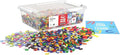 PLUS PLUS - Open Play Set - 3600 Piece in Storage Tub - Basic Neon and Pastel Mix - Construction Building Stem Toy Interlocking Mini Puzzle Blocks for Kids