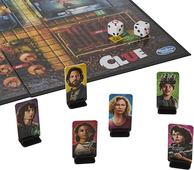 Hasbro Gaming Clue: Ghostbusters Edition Game Cooperative Board Game for Kids Ages 8 and Up Players Can Team Up to Battle Ghosts