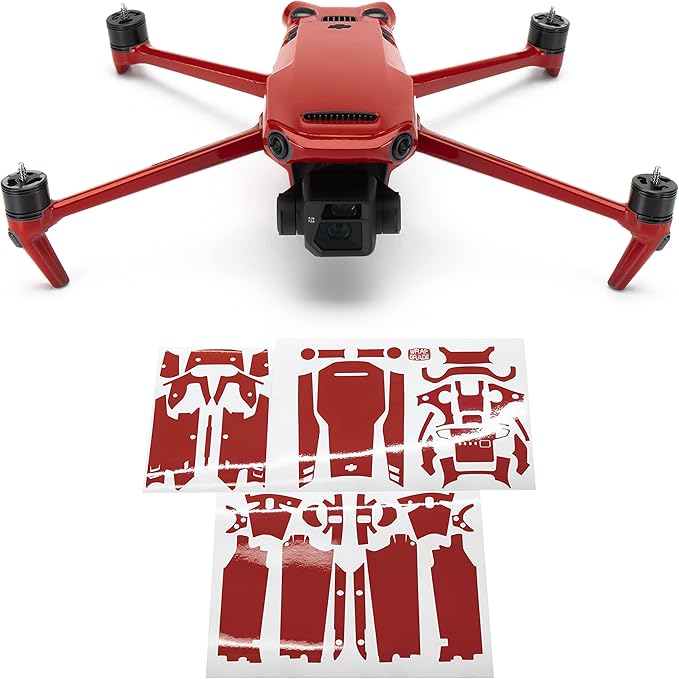 WRAPGRADE Full Skin Stickers for DJI Mavic 3 / Mavic 3 Classic (Super RED)