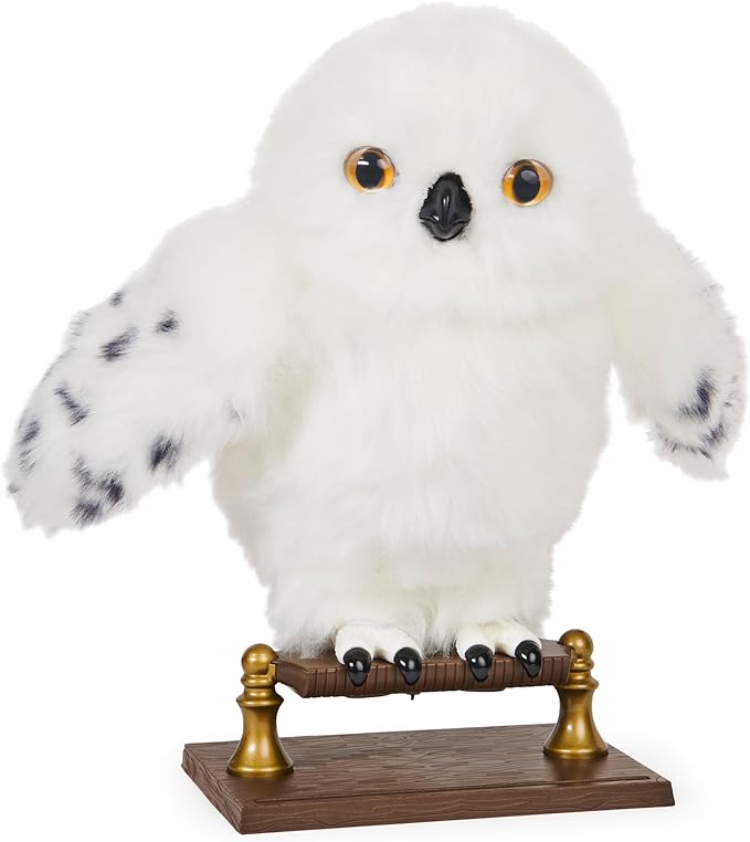Wizarding World Harry Potter Enchanting Hedwig Interactive Owl with Over 15 Sounds and Movements and Hogwarts Envelope Kids Toys for Ages 5 and up