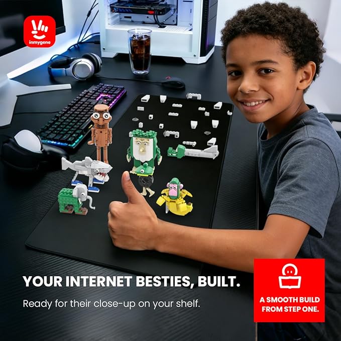 Italian Brainrot Building Set Viral Meme Building Kit Include Tralalero Tralala Tung Tung Sahur Bombardiro Crocodilo Chimpanzini Bananini BRR BRR Patapim Boneca Ambalabu Lirili