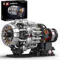 Mould King City Aircraft Engine Building Kit Turbojet Engine Model That Runs with Motor Mechanical Science Education STEM Toy for Adults (1214 PCS)