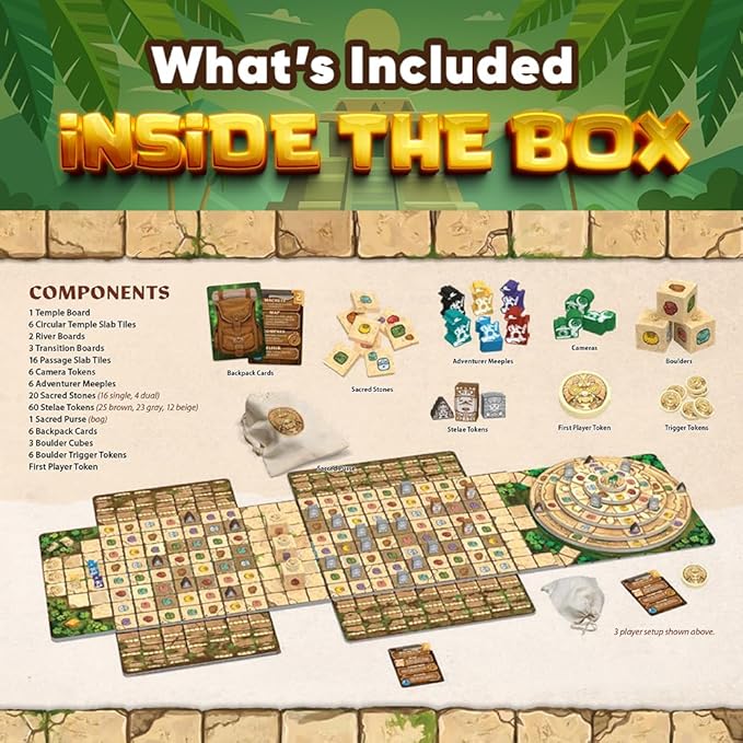 Mayan Curse – Thrilling Puzzly Board Games for Adults &amp Kids Strategic Family Games for Game Night Party Game with Fantasy Adventure &amp Suspense Ideal Gift for Boardgame Lovers