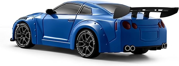 ACAMMZAR RC Drift Car Pro Upgraded with Gyro 1:24 Full Proportional Remote Control Car 25KM/H 4WD High Speed RC Cars with Lights Extra Racing Tires Vehicle for Adults Kids Boys Girls Blue