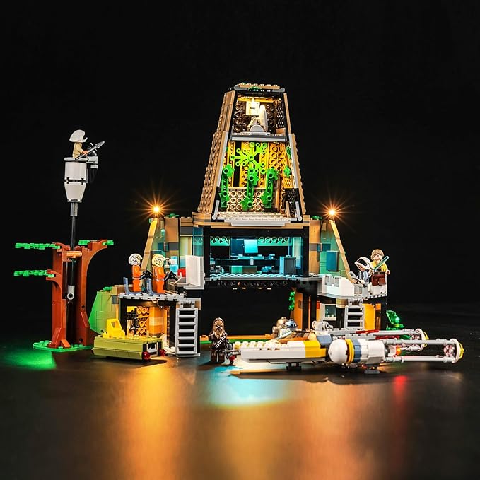 Upgraded Led Light Kit Compatible with Lego A New Hope Yavin 4 Rebel Base Building Set Compatible with Lego 75365 (Model Not Included)