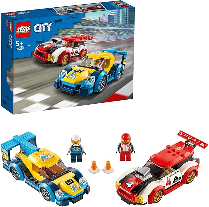 Lego 60256 City Nitro Wheels Racing Cars Toy with 2 Race Drivers Minifigures Rally Vehicles for Kids 5+ Year Old