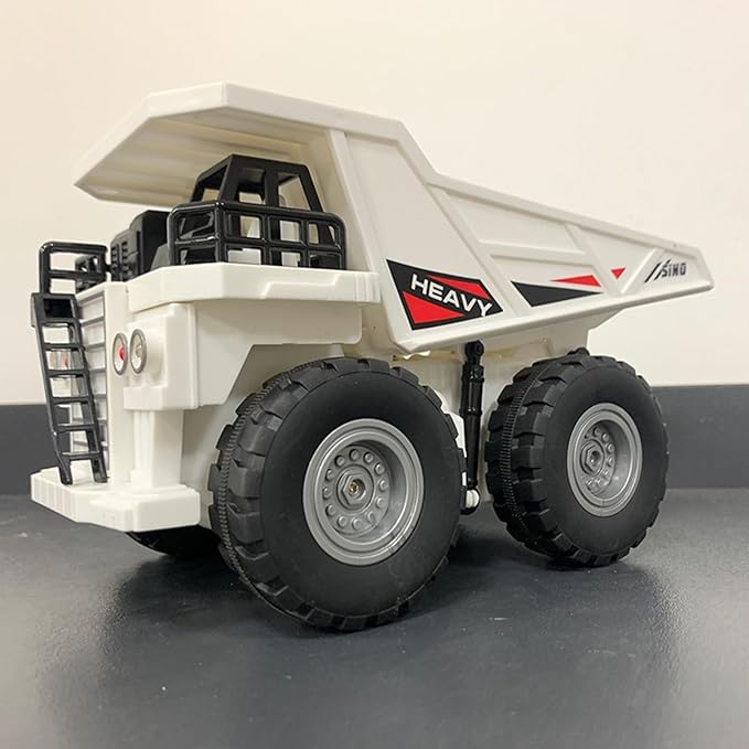 Remote Control Dump Truck 2.4Ghz 11 Channel RC Construction Vehicle Toy with Lights Music Electric Transport Garbage Truck Toys for Teen Birthday Gift