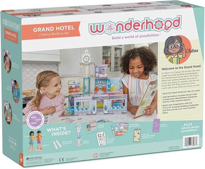 MindWare WONDERHOOD Grand Hotel 64 Piece Set (Model: WH)