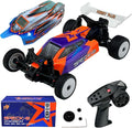 HOBBYPLUS Speck B 1/24 2WD Mini RC Car - RTR RC Buggy Fast Mini Racing Buggy Brushless Ready – Remote Control Car Racing Vehicles (Razor Orange + Body)