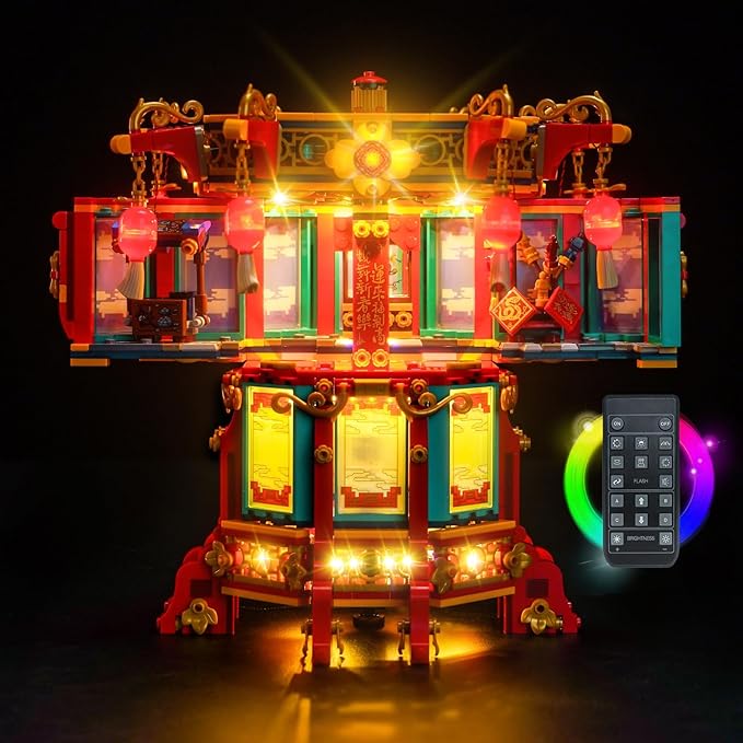 Upgraded Led Light Kit Compatible with Lego Trotting Lantern Building Set RC Version Compatible with Lego 80116 (Model Not Included)