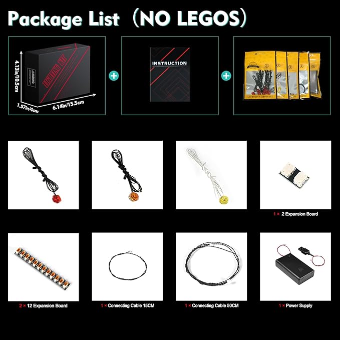 VONADO Light Kit Compatible with Lego-Bouquet-of-Roses-10328 Flowers Icons (Lights Only No Models) Creative LED Lighting Set Compatible with Lego 10328 Valentines Roses Bouquet Building Set