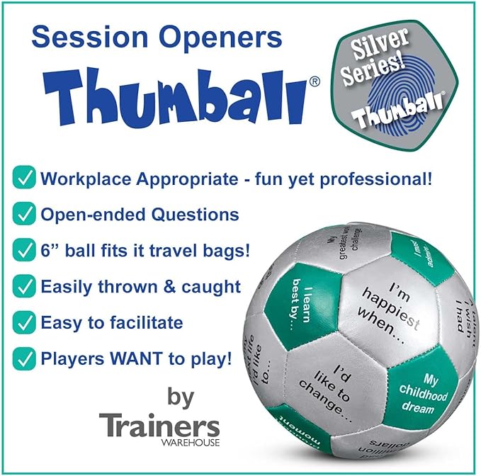 Trainers Warehouse 6 Thumball Collection 32 Prompts for Conversation Team Building Relationship and Training