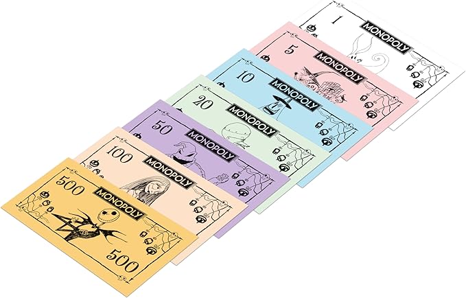Winning moves nightmare before Christmas monopoly advances to the grave from scratch spiral hill Dr. Finkelstein's lab Jack's tower and change your way to success it's a great
